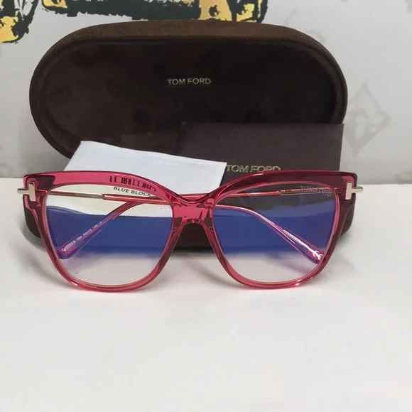 Gucci Red and Black Women's Glasses TF5704-B 066